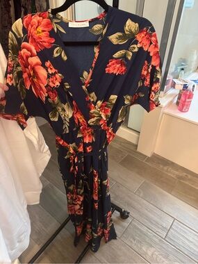Chris and Carol floral jumpsuit L